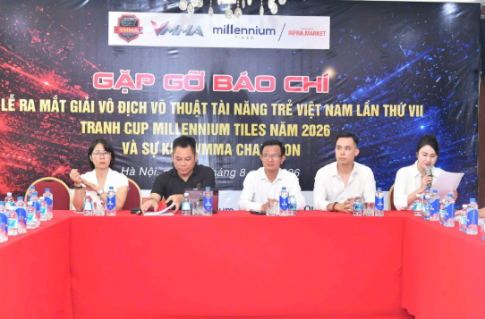 Gần 2.000 vận động viên tranh tài tại Giải Vô địch võ thuật Tài năng trẻ Việt Nam 2026